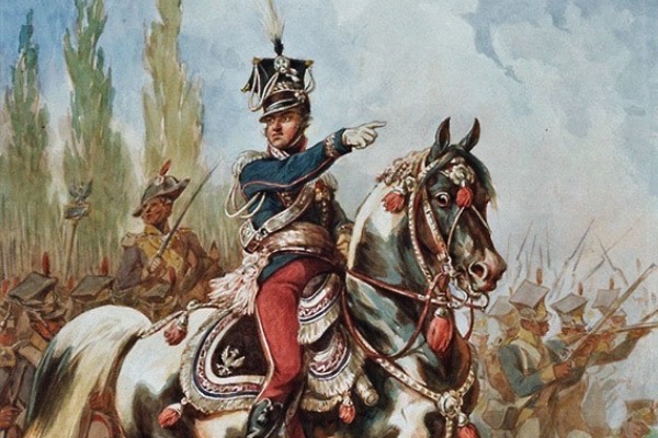 Gen. Jan Henryk Dąbrowski na czele Legionów Polskich we Włoszech // Juliusz Kossak / 1882