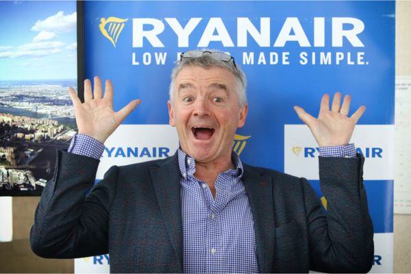oto: Ryanair Chief Executive Officer Michael O'Leary poses for a photo during Ryanair Press Conference on March 23, 2018 // fot. Katatonia82 / Shutterstock.com
